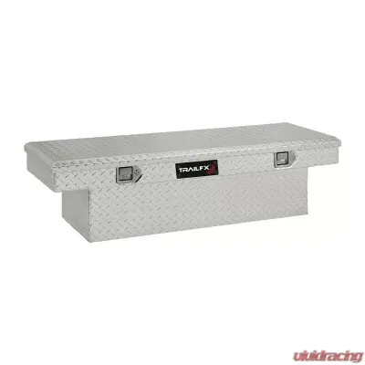 TrailFX Crsovr Angled Sgl Lid Dia Tread Bright Pol Alum 54x19.25x13.5 W/Tray - 110511